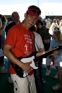 Shea playing Guitar Praise