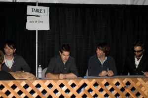Jars of Clay at the signing table